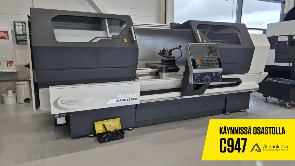 Colchester Alpha CNC-sorvi esillä Alihankinta messuilla